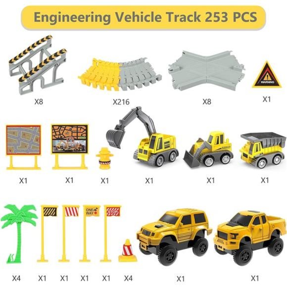 Kids Construction Toys 253 PCS Race Tracks Toy For Kids - Picture 2 of 7